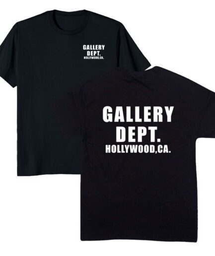 Gallery Dept Hollywood CA T-shirt BLACK