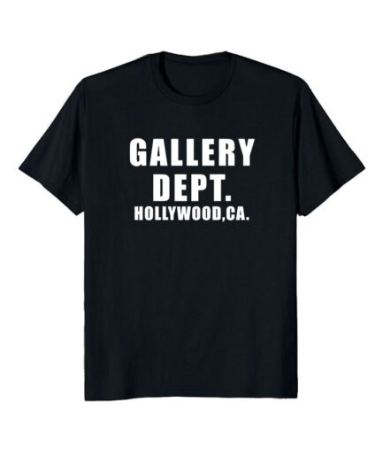 Gallery Dept T-shirt Hollywood CA -BLACK